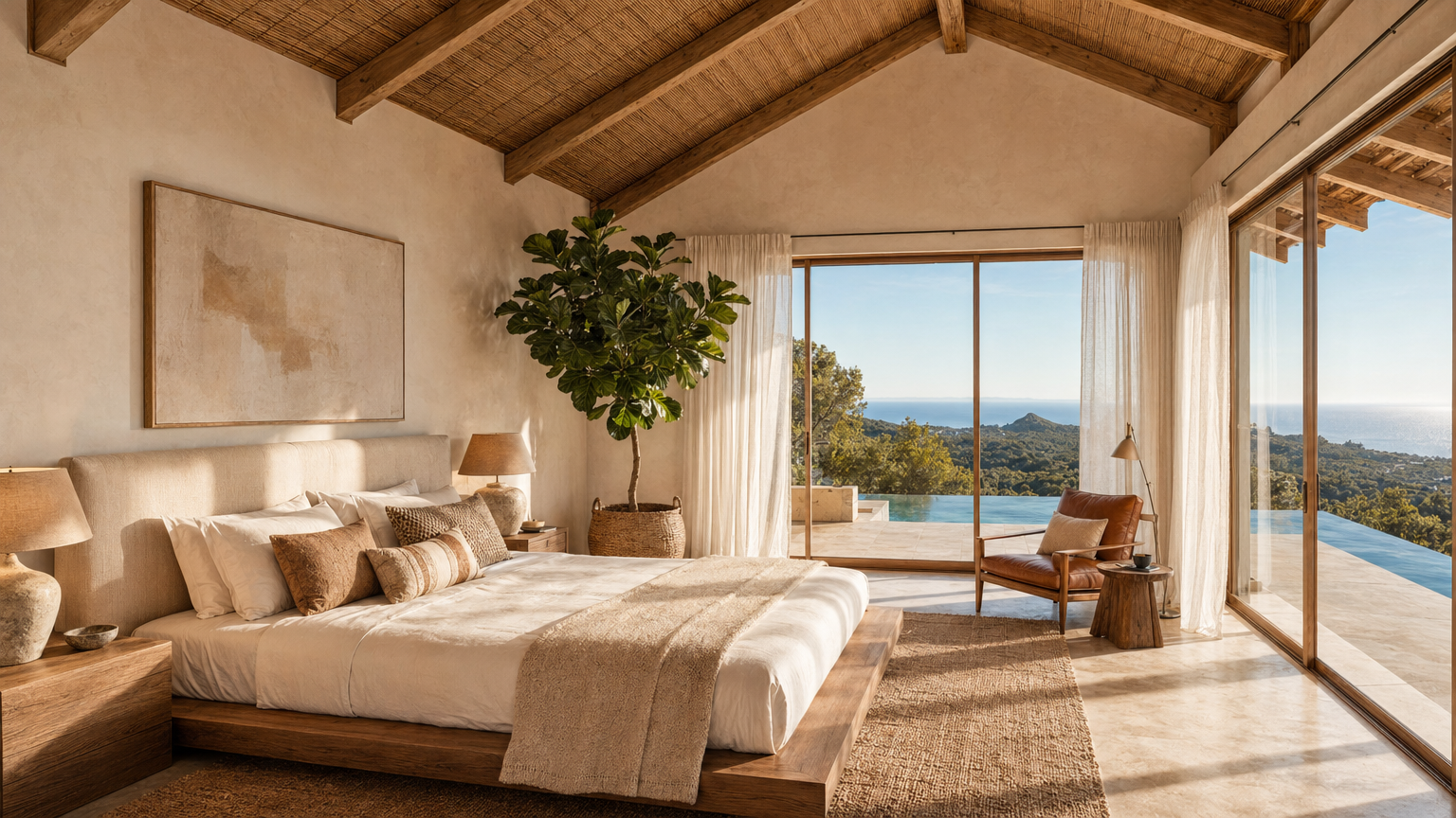 Suite parentale avec vue mer et piscine